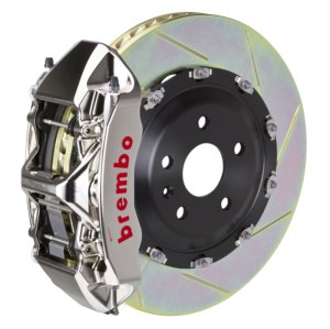 Maserati Quattroporte Brake Kit - Front - Brembo - GTR BBK 6Pis Billet 380x34 2pc Rotor Slotted Type1 - Nickel - `05-`07