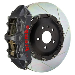 Maserati Quattroporte Brake Kit - Front - Brembo - Slotted Type1 - Black - `05-`07