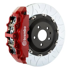 Maserati Coupe Brake Kit - Front - Brembo - GT BBK 6 Pist Cast 380x34 2pc Rotor Slotted Type3 - Red - `02-`07