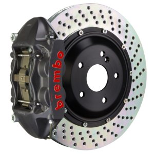 Maserati GranTurismo Brake Kit - Rear - Brembo - 4 Piston Cast 380x28 2pc Rotor Drilled - Black - 2008