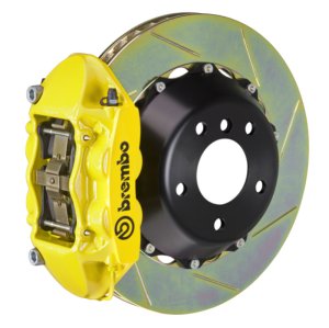 Maserati Quattroporte Brake Kit - Brembo - Slotted 2pc Rotor - Yellow - `05-`07