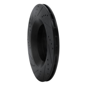 Maserati Ghibli Brake Rotor (1) - Rear Right - DFC - Drilled & Slotted - Black - `17-`24