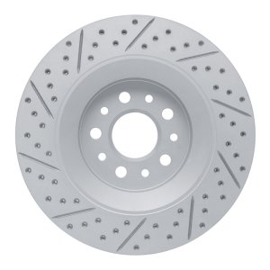 Maserati Ghibli Brake Rotor (1) - Rear Right - DFC - Drilled & Slotted Geoperformance - `17-`24