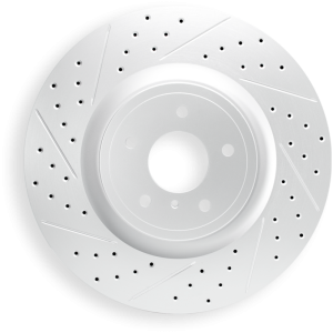 Maserati Grecale Brake Rotor (1) - Front Right - DFC - Geoperformance Rotor - Drilled & Slotted - `23-`24
