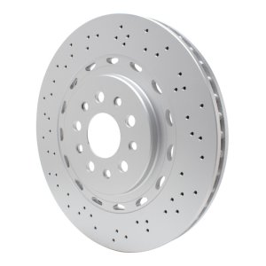 Maserati Ghibli Brake Rotor (1) - Front - DFC - Hi-Carbon Alloy Geomet Coated, Drilled - `14-`24