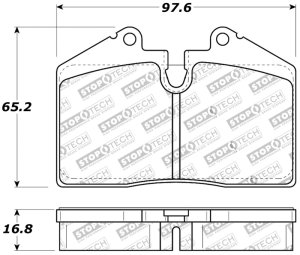 Maserati Coupe Brake Pads - Stoptech - Performance Pad - `05-`06