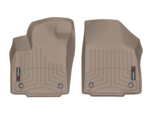 Maserati Quattroporte FloorLiner - Front - WeatherTech - DigitalFit - Tan - `04-`13