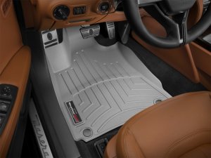 Maserati Quattroporte FloorLiner - Front - WeatherTech - DigitalFit - Grey - `14-`15