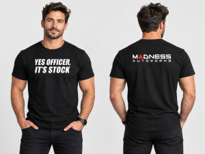MADNESS Autoworks T-Shirt - YES OFFICER, IT'S STOCK MADNESS Autoworks T-Shirt - YES OFFICER, IT'S STOCK