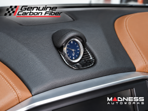 Maserati Ghibli Interior Trim - Carbon Fiber - Dashboard Clock Base Trim - Feroce Carbon Maserati Ghibli Interior Trim - Carbon Fiber - Dashboard Clock Base Trim - Feroce Carbon
