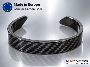 Carbon Fiber Bracelet - Italian Flag Racing Stripe Design Carbon Fiber Bracelet - Italian Flag Racing Stripe Design