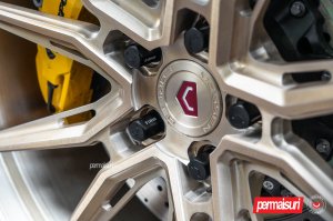 Ford Mustang Custom Wheels - EVO-2R by Vossen - Patina Gold