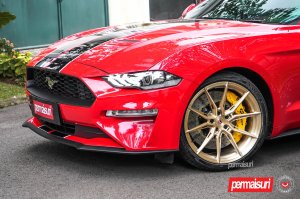 Ford Mustang Custom Wheels - EVO-2R by Vossen - Patina Gold