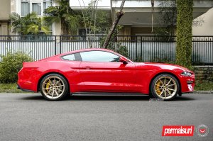 Ford Mustang Custom Wheels - EVO-2R by Vossen - Patina Gold