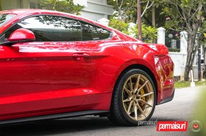 Ford Mustang Custom Wheels - EVO-2R by Vossen - Patina Gold