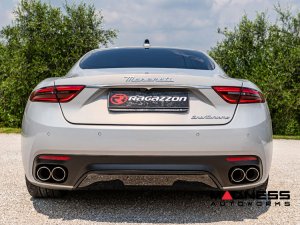 Maserati GranTurismo Performance Exhaust System - 3.0L Modena - Ragazzon - Evo Line - Axle Back w/ Electronic Operated Valve - Dual Exit/ Quad Carbon Fiber Tips