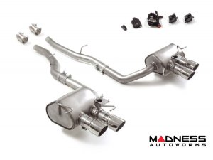 Maserati GranTurismo Performance Exhaust System - 3.0L Modena - Ragazzon - Evo Line - Axle Back w/ Electronic Operated Valve - Dual Exit/ Quad Polished Tips