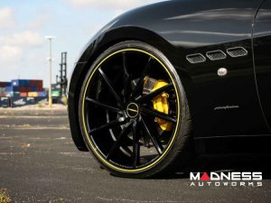 Maserati GranTurismo Custom Wheels - VPS-305T by Vossen -  Black / Yellow