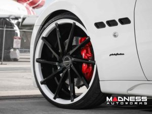 Maserati GranTurismo Custom Wheels - VPS-305T by Vossen -  Black / White