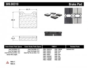 Maserati Spyder Brake Pads - Rear - StopTech - Sport - '86-'91