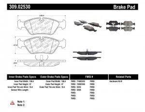 Maserati Spyder Brake Pads - Front - StopTech - Performance - '89-'91