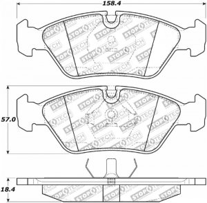 Maserati Spyder Brake Pads - Front - StopTech - Performance - '89-'91