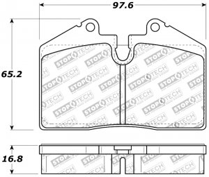 Maserati Spyder Brake Pads - Rear - StopTech - Sport - '05-'06