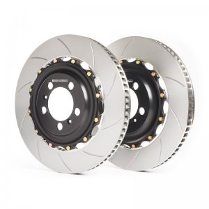Maserati MC20 Brake Rotors (2) - Front - Slotted - GiroDisc - w/o CCM 