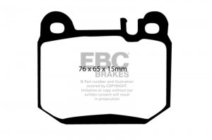 Maserati Quattroporte Brake Pads - Rear - EBC - Redstuff - '04-'07