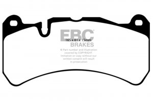 Maserati Quattroporte Brake Pads - Front - EBC - Redstuff 