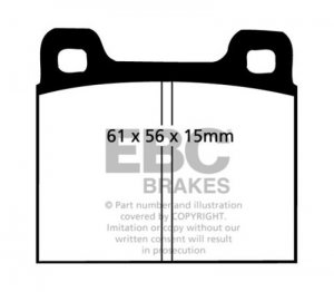 Maserati Ghibli Brake Pads - Front - EBC - Yellowstuff 