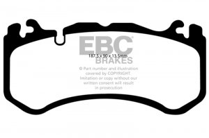 Maserati Quattroporte Brake Pads - Front - EBC - Bluestuff NDX 