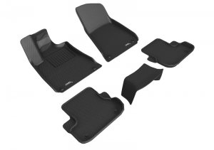 Maserati Ghibli Floor Liners - Combo - ACE Kagu - Black - RWD - 2013-2018