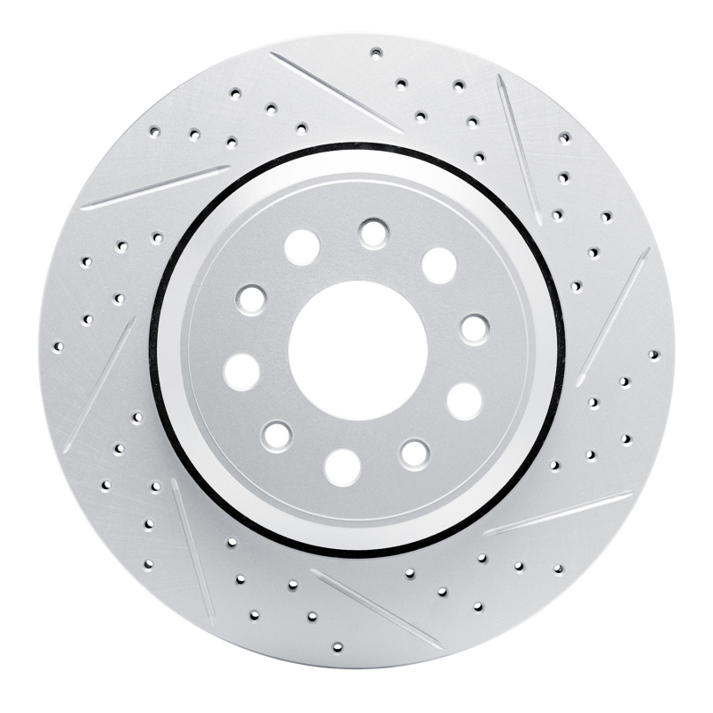 Maserati Ghibli Brake Rotor (1) - Rear Right - DFC - Drilled & Slotted Geoperformance - `14-`16 Maserati Ghibli Brake Rotor (1) - Rear Right - DFC - Drilled & Slotted Geoperformance - `14-`16