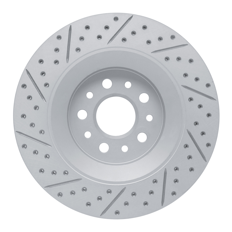 Maserati Ghibli Brake Rotor (1) - Rear Right - DFC - Drilled & Slotted Geoperformance - `17-`24