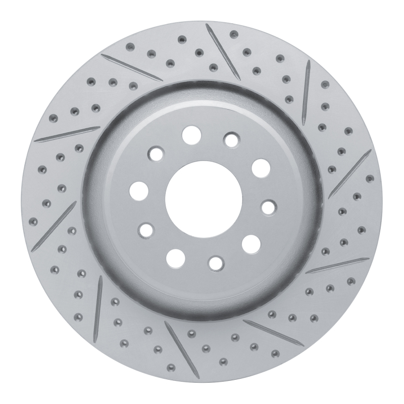Maserati Ghibli Brake Rotor (1) - Rear Right - DFC - Drilled & Slotted Geoperformance - `17-`24 Maserati Ghibli Brake Rotor (1) - Rear Right - DFC - Drilled & Slotted Geoperformance - `17-`24