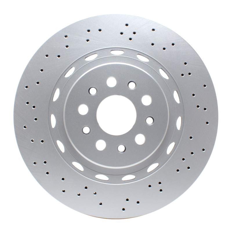 Maserati Ghibli Brake Rotor (1) - Front - DFC - Hi-Carbon Alloy Geomet Coated, Drilled - `14-`24 Maserati Ghibli Brake Rotor (1) - Front - DFC - Hi-Carbon Alloy Geomet Coated, Drilled - `14-`24