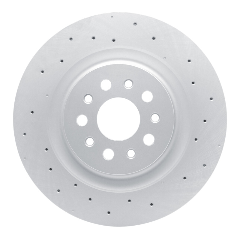 Maserati Quattroporte Brake Rotor (1) - Rear - DFC - Drilled Hi-Carbon Alloy Geomet Coated - `14-`24 Maserati Quattroporte Brake Rotor (1) - Rear - DFC - Drilled Hi-Carbon Alloy Geomet Coated - `14-`24