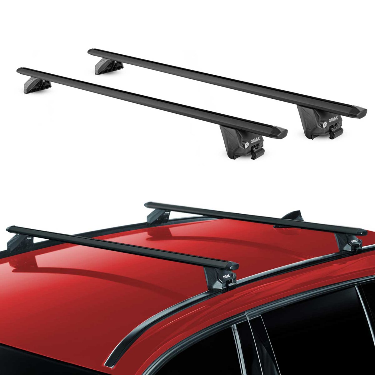 Levente Rack Maserati Levante Roof Rack - Omac USA - Basic V2 Flush - Black - '16 ...