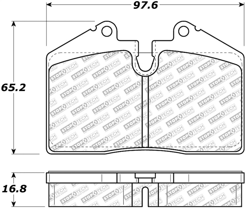 Maserati Spyder Brake Pads - Front/Rear - Stoptech - Street Select - `05-`06