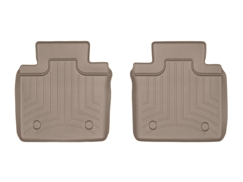 Maserati Quattroporte FloorLiner - Rear - WeatherTech - FloorLiner™ DigitalFit® - Tan - `14-`27