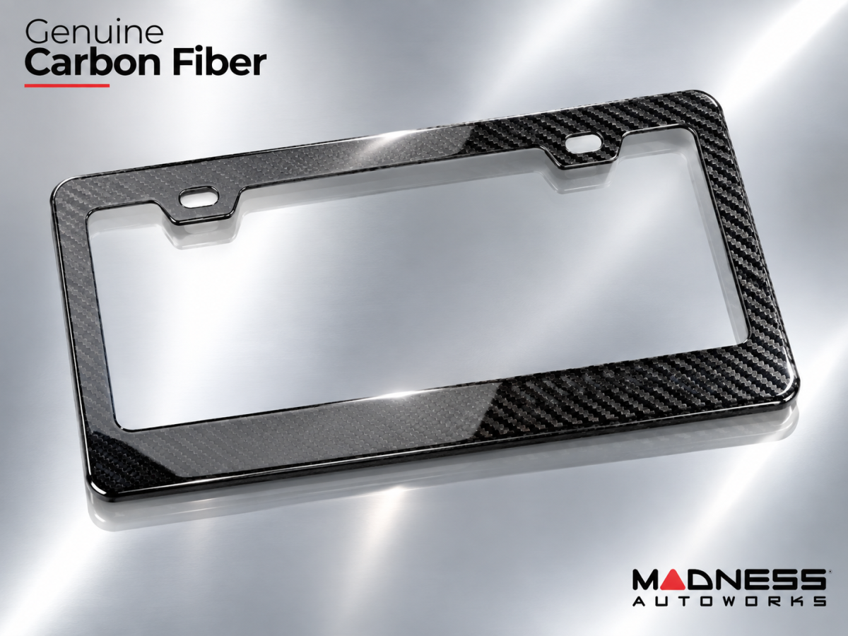 License Plate Frame - 100% Genuine Carbon Fiber License Plate Frame - 100% Genuine Carbon Fiber