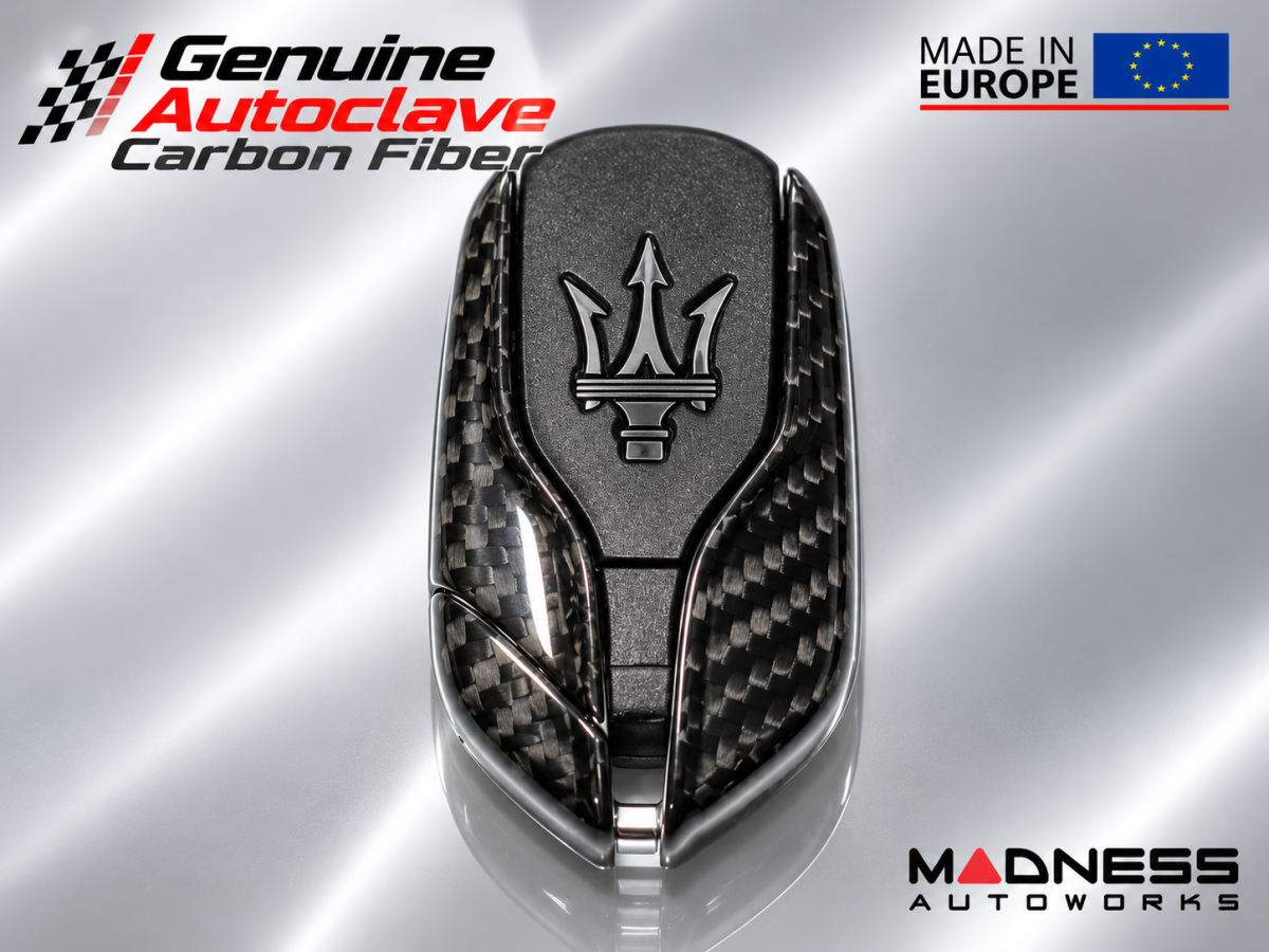 Maserati Quattroporte Carbon Fiber Key Fob Cover - Carbon Fiber Maserati Quattroporte Carbon Fiber Key Fob Cover - Carbon Fiber