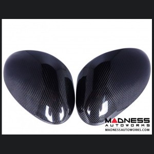 Maserati Grecale Mirror Covers - Carbon Fiber - Full Replacements - Feroce Carbon - w/ Factory Clips 