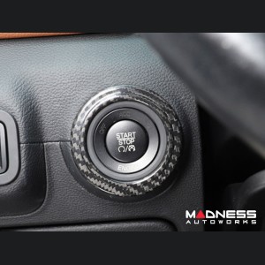 Maserati Quattroporte Interior Trim - Carbon Fiber - Start Stop Button Trim Cover - Feroce Carbon