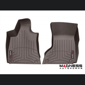 Maserati Ghibli Floor Liners - WeatherTech - Cocoa - Front - 1 Grommet Style
