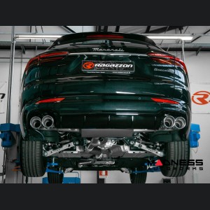 Maserati Grecale Performance Exhaust - 2.0L GT - Ragazzon - Evo Line - Axle Back w/ Electronic Operated Valve - Dual Exit/ Quad Carbon Fiber Tips