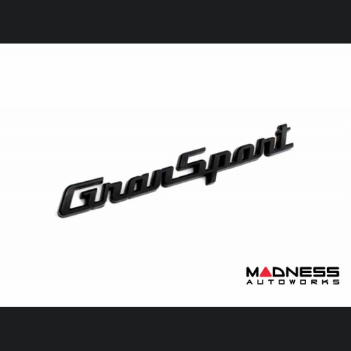Maserati Custom Emblem - GranSport - Gloss Black Finish