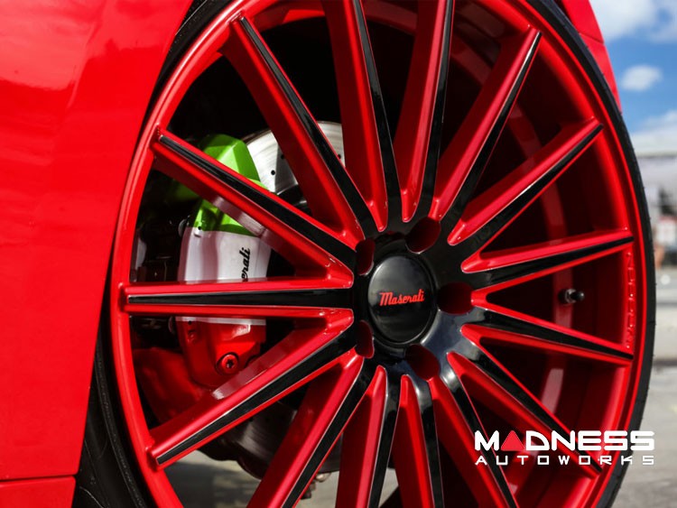 Maserati GranTurismo Custom Wheels - VFS-2 by Vossen - Red / Black