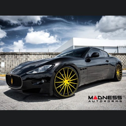 Maserati GranTurismo Custom Wheels - VFS-2 by Vossen - Yellow / Black